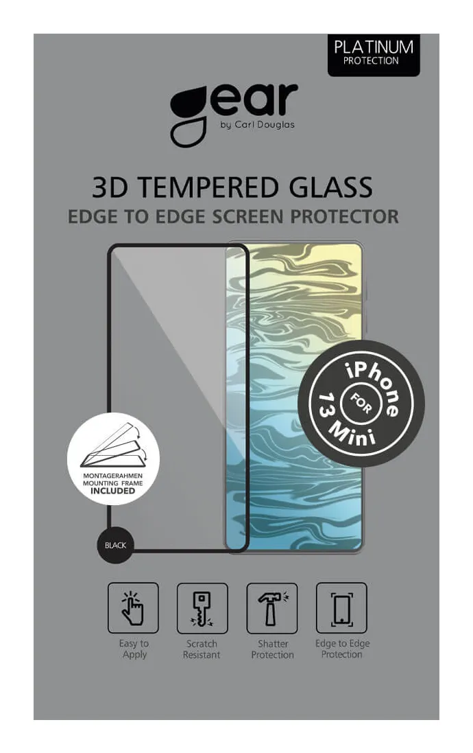 GEAR 3D Full Cover, iPhone 13 mini - Screen Glass