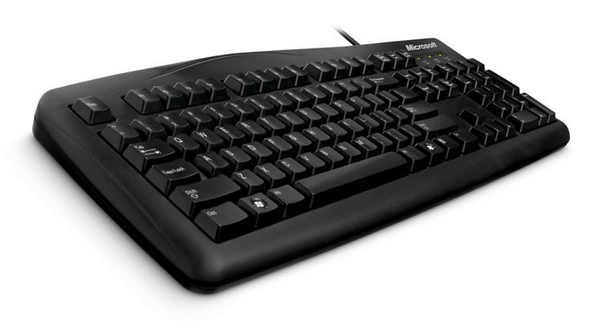 MS Wired Keyboard 200 for Business USB Port English International Europe 1 License For Business Black