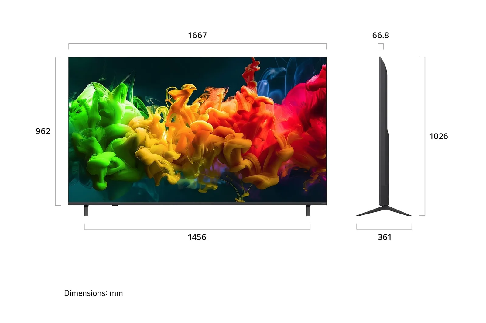 LG QNED8EB3A 75" 4K Mini LED webOS TV, 120 Hz, HDR10, HLG
