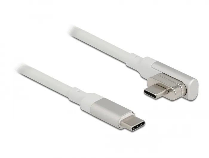 Delock Magnetic Thunderbolt 3 USB-C Cable 4K 60 Hz male to male angl