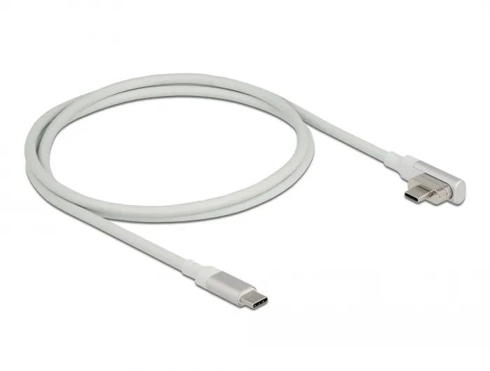 Delock Magnetic Thunderbolt 3 USB-C Cable 4K 60 Hz male to male angl