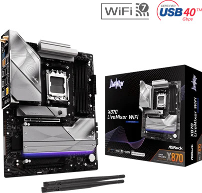 ASRock X870 LIVEMIXER WiFi 7 AM5 ATX moderkort