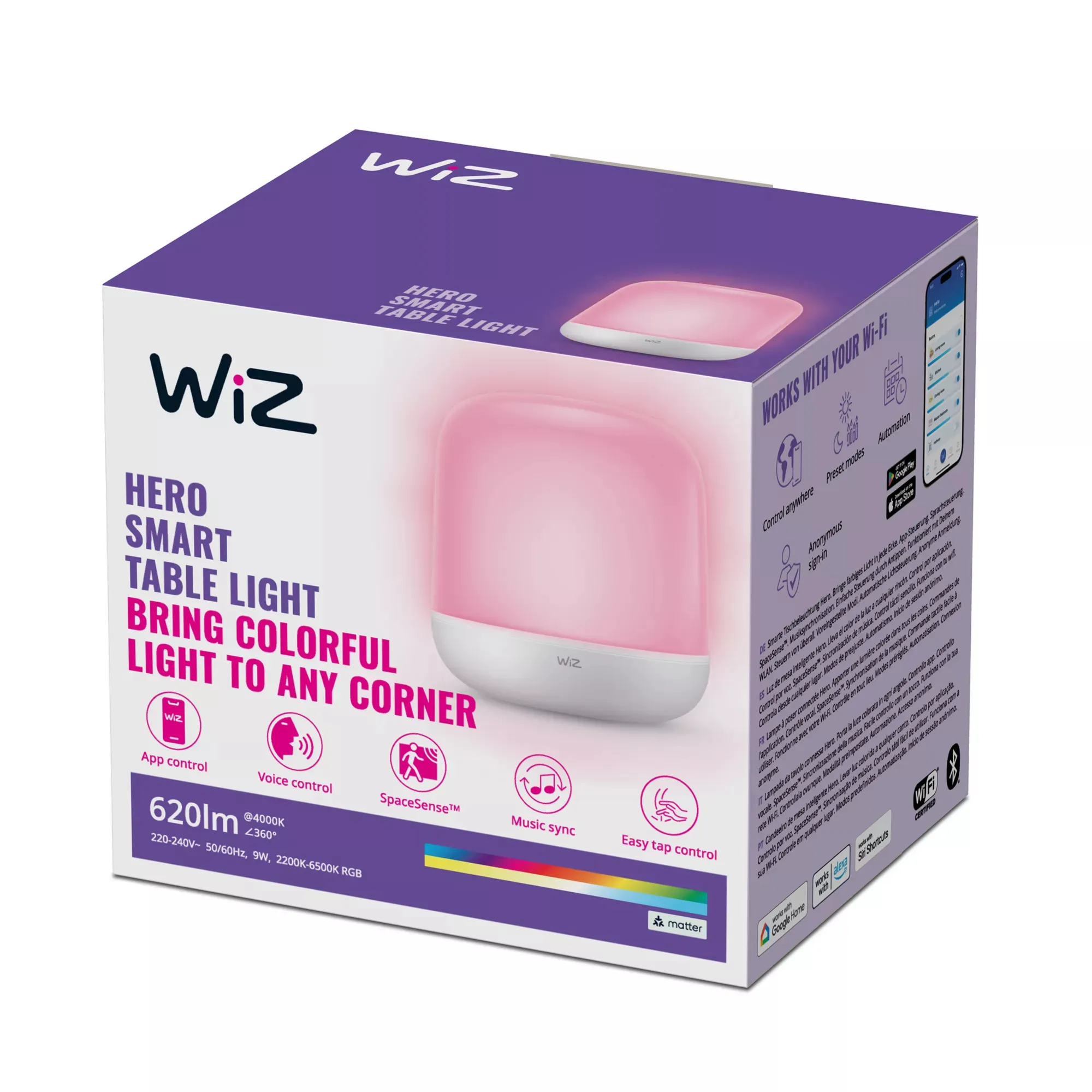 WiZ portable full color RGB Hero - table light