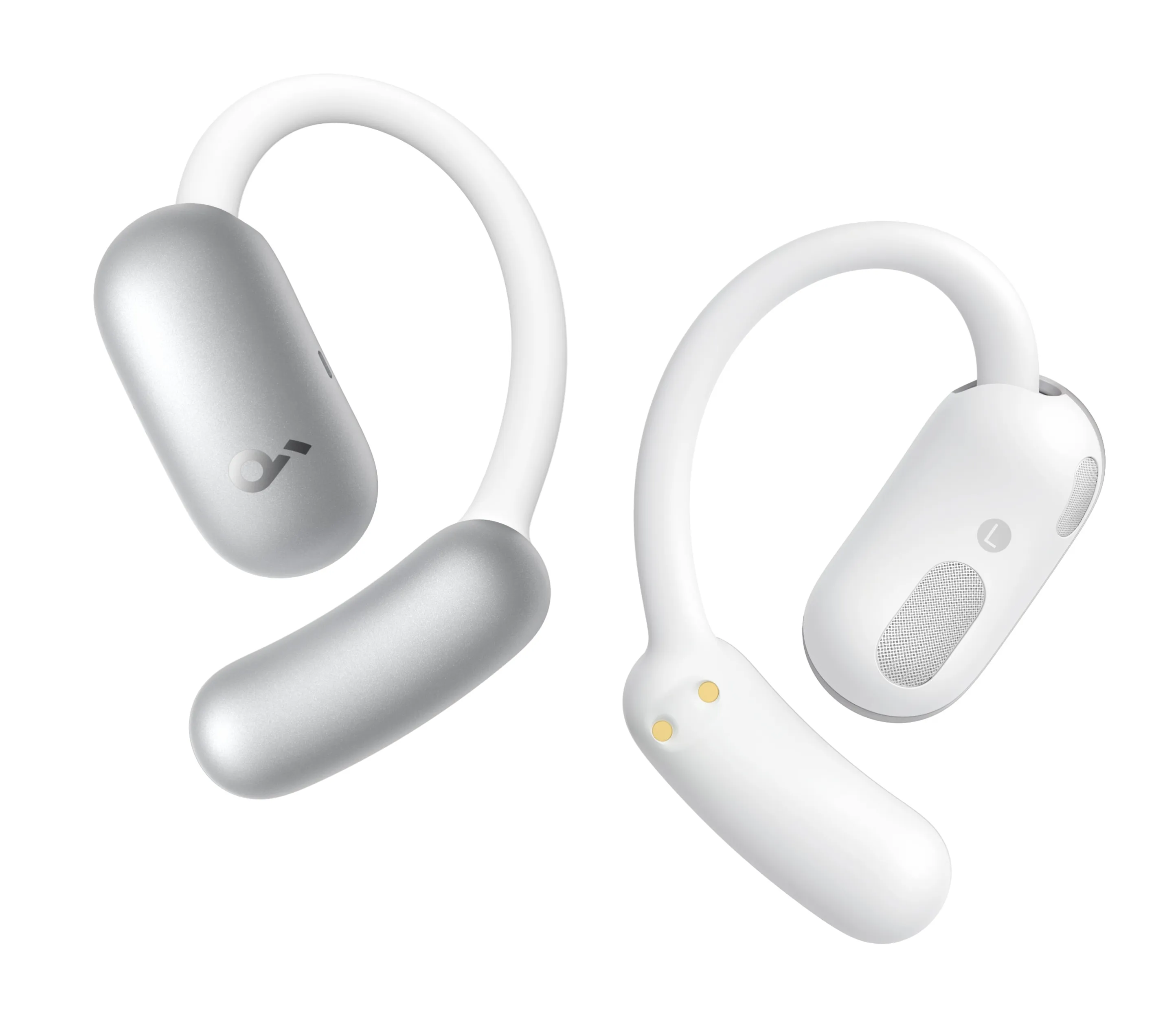 Anker Soundcore AeroFit 2 AI tr&aring;dl&ouml;s headset, vit