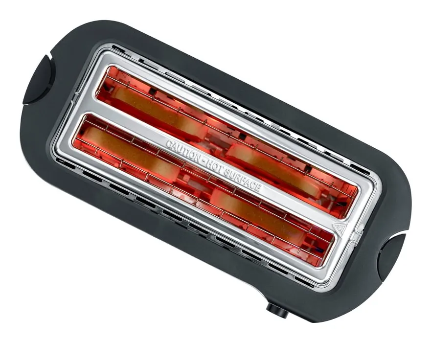 Severin AT9341 toaster, 4 slices, Dark Inox