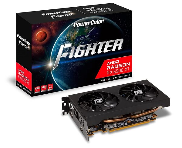 PowerColor Radeon RX 6500 XT OC 4GB Graphics Card