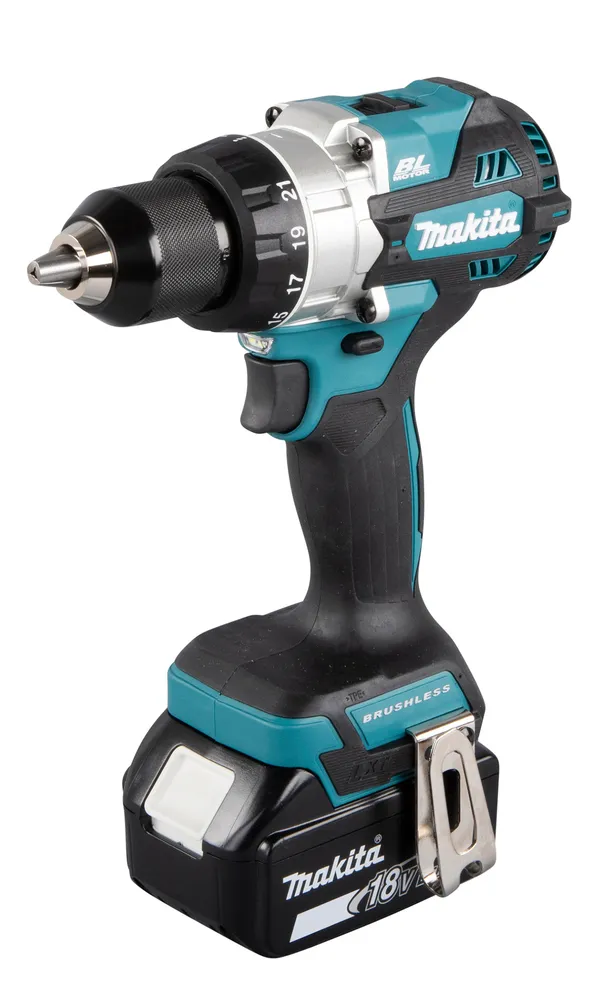 Makita DDF486RTJ Skruetrækker 2 batterier inkluderet Nøgleløs borepatron