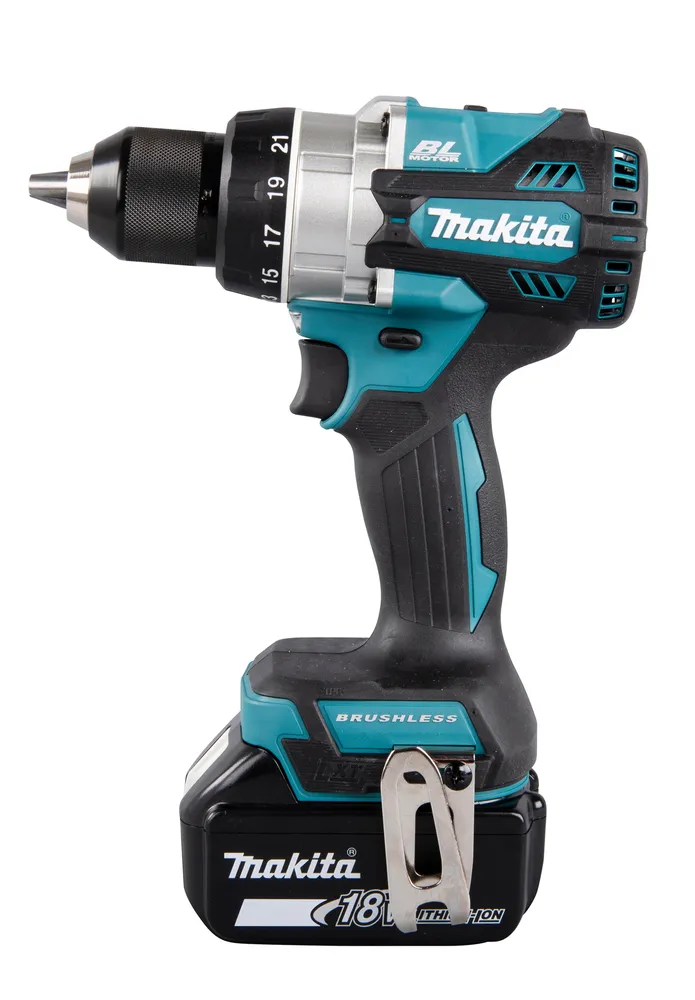 Makita DDF486RTJ Skruetrækker 2 batterier inkluderet Nøgleløs borepatron