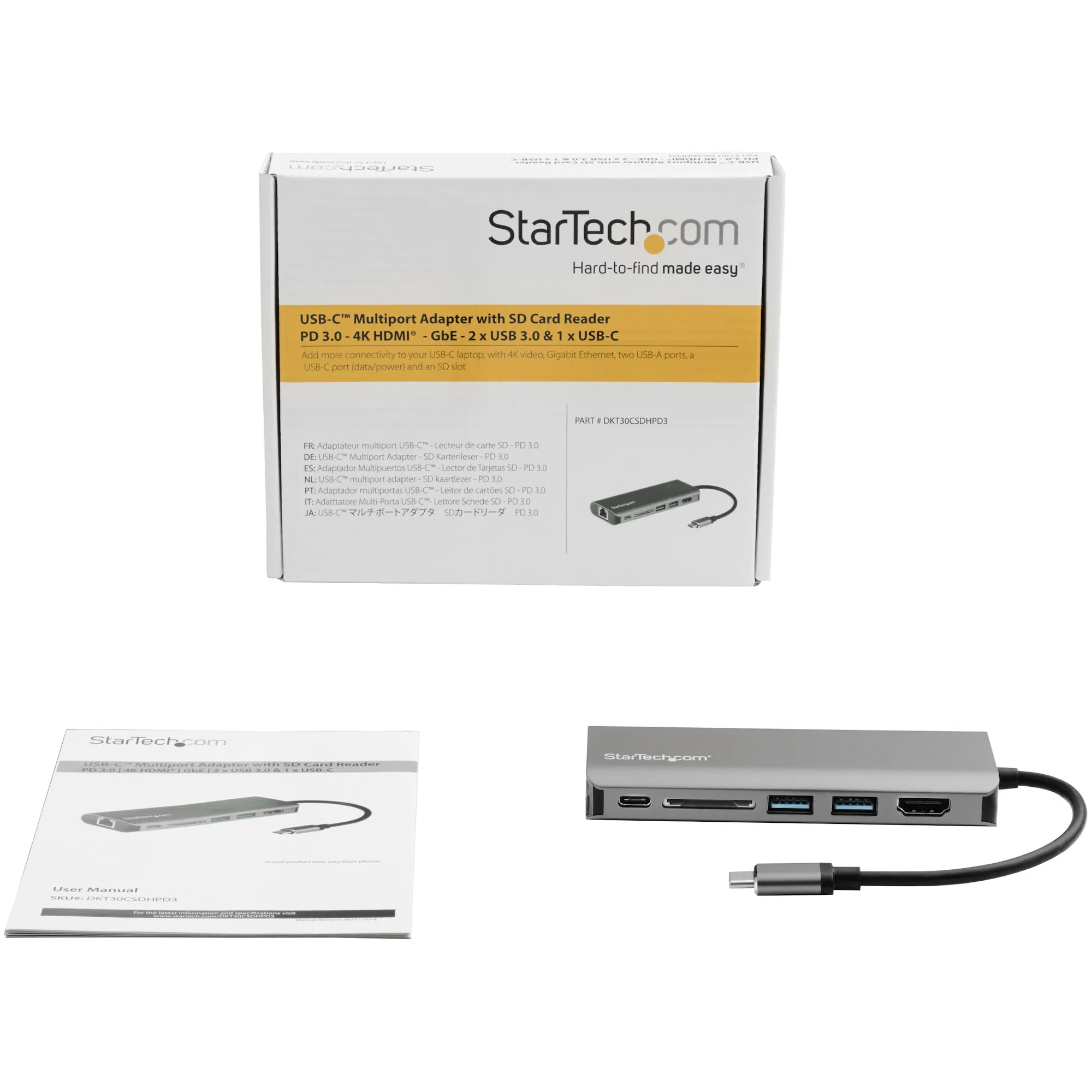 Adapter Multiport USB C - HDMI - SD PD