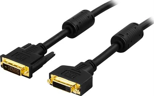 Deltaco DVI-D - DVI-D - cable, Dual, 2 m, Black