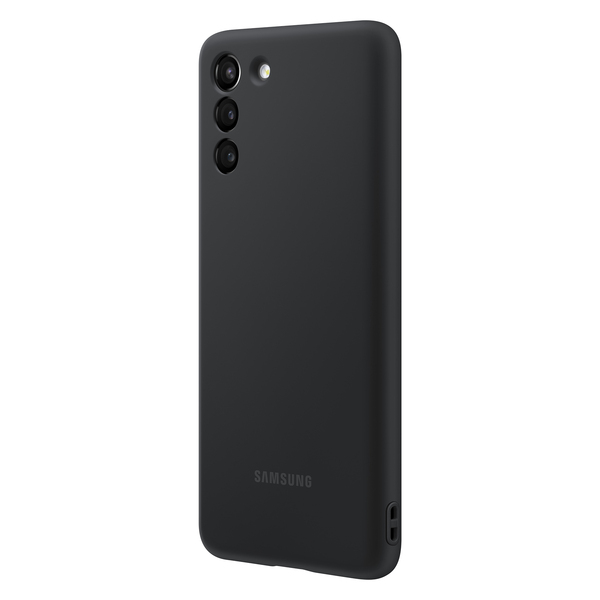 Samsung Silicone Cover, Galaxy S21 Plus -suojakuori, Musta