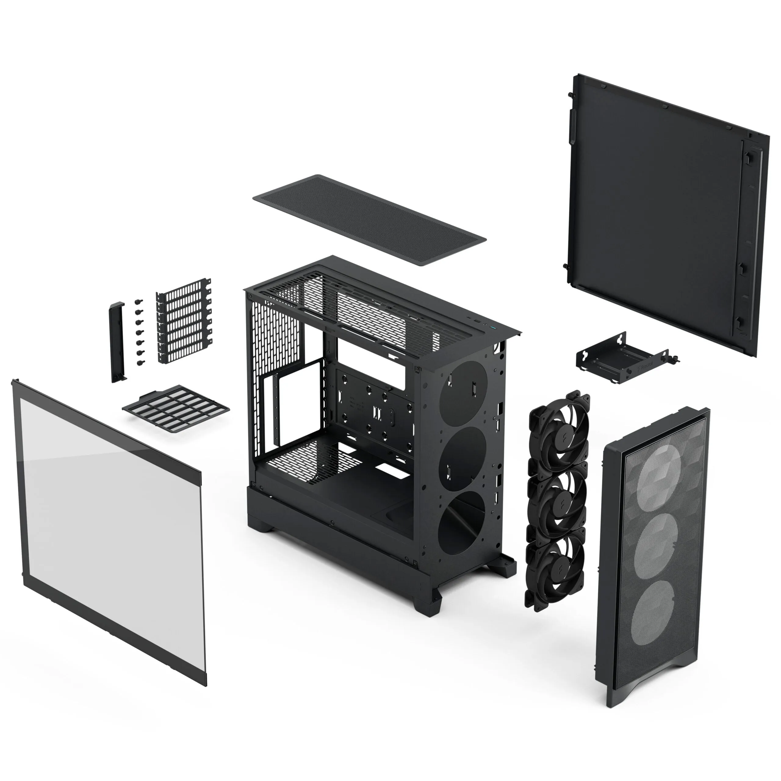 Fractal Design Pop 2 Air midi-tower chassi med f&ouml;nster, svart