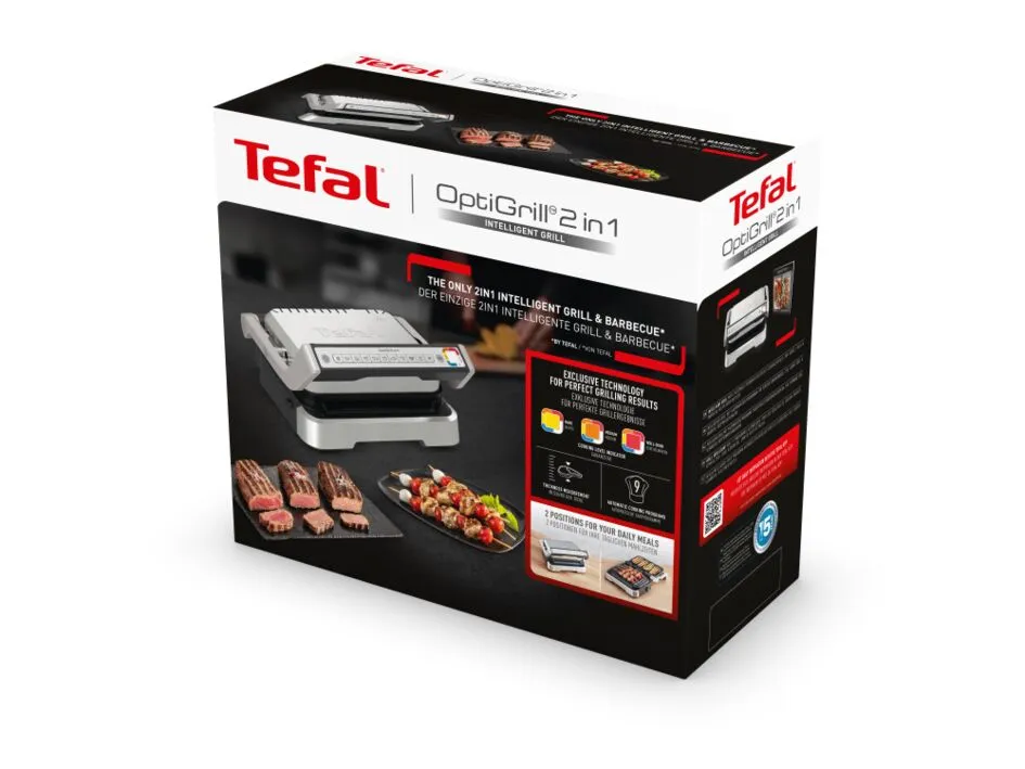 Tefal OptiGrill 2in1 GC772D10 silver