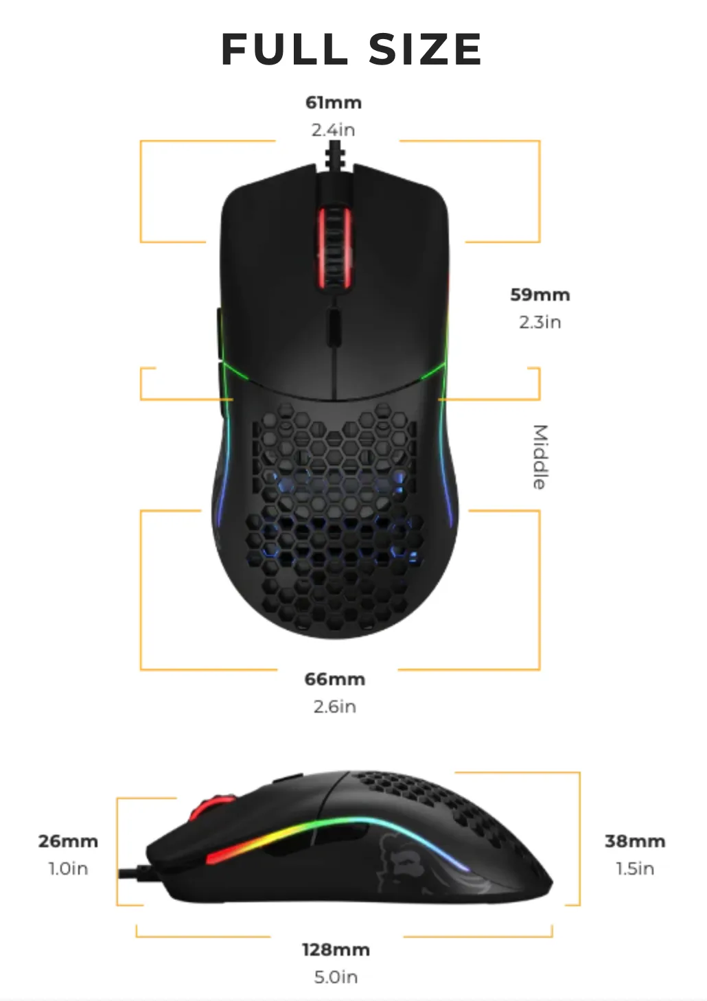Glorious Model O - gaming mouse, black