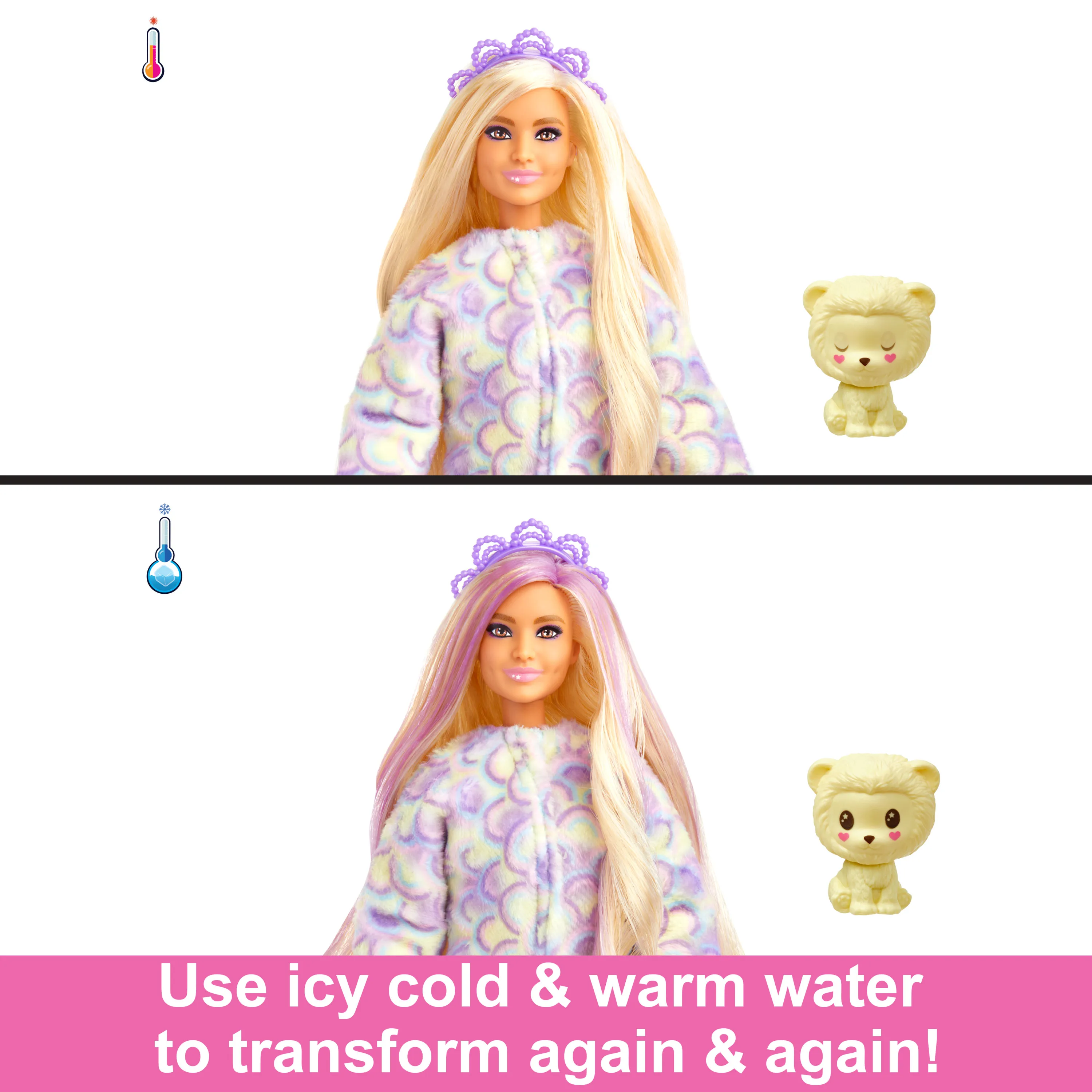 Mattel Barbie Cutie Reveal Cozy Cute Series - Lion Doll