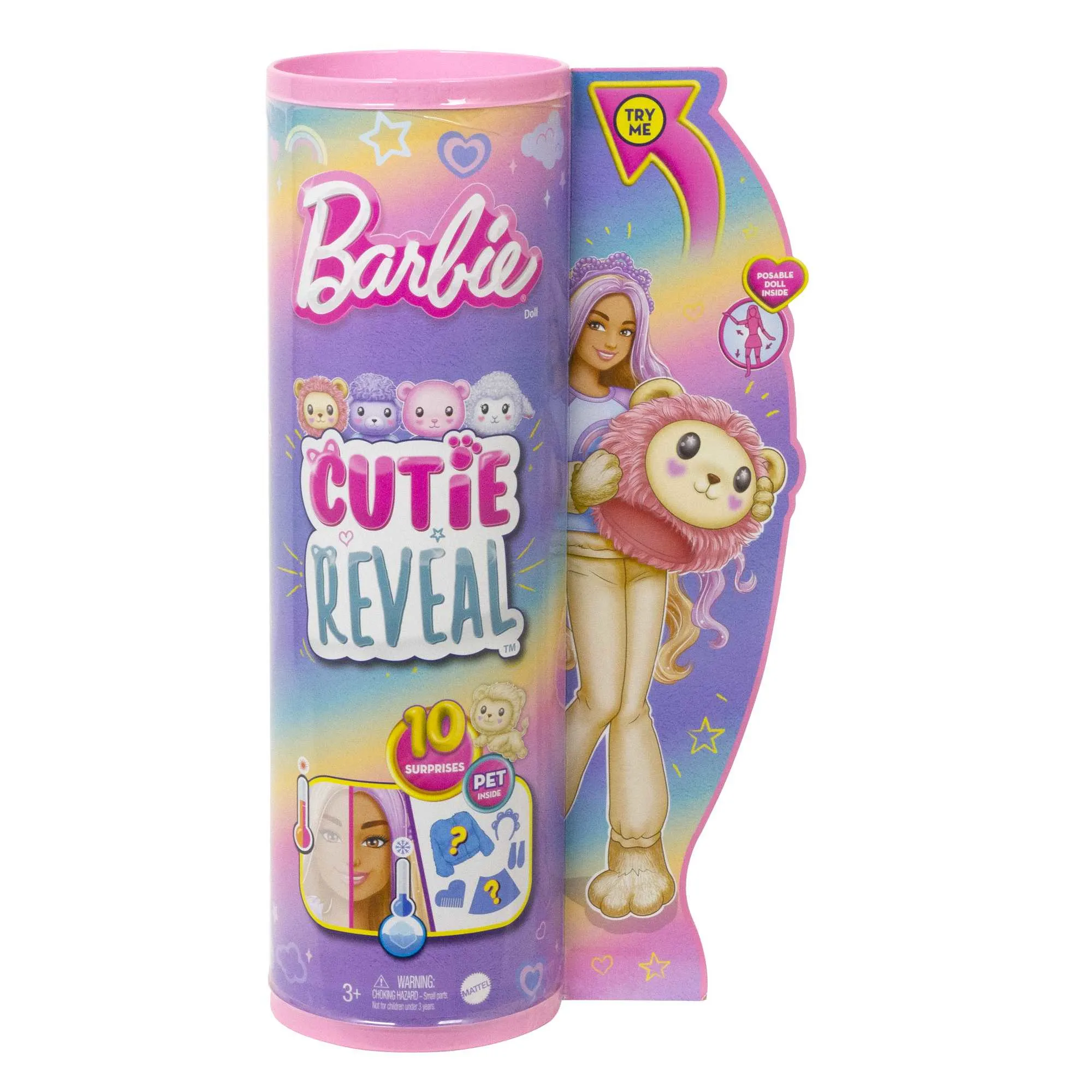 Mattel Barbie Cutie Reveal Cozy Cute Series - Lion Doll