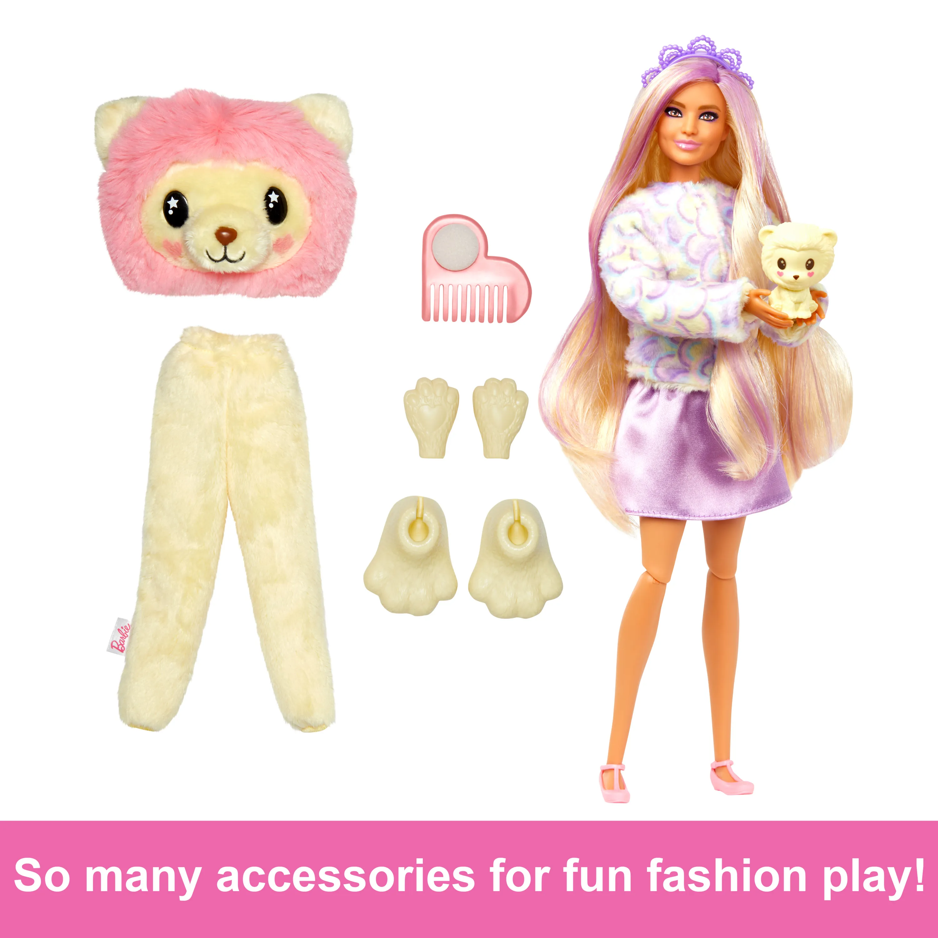 Mattel Barbie Cutie Reveal Cozy Cute Series - Lion Doll
