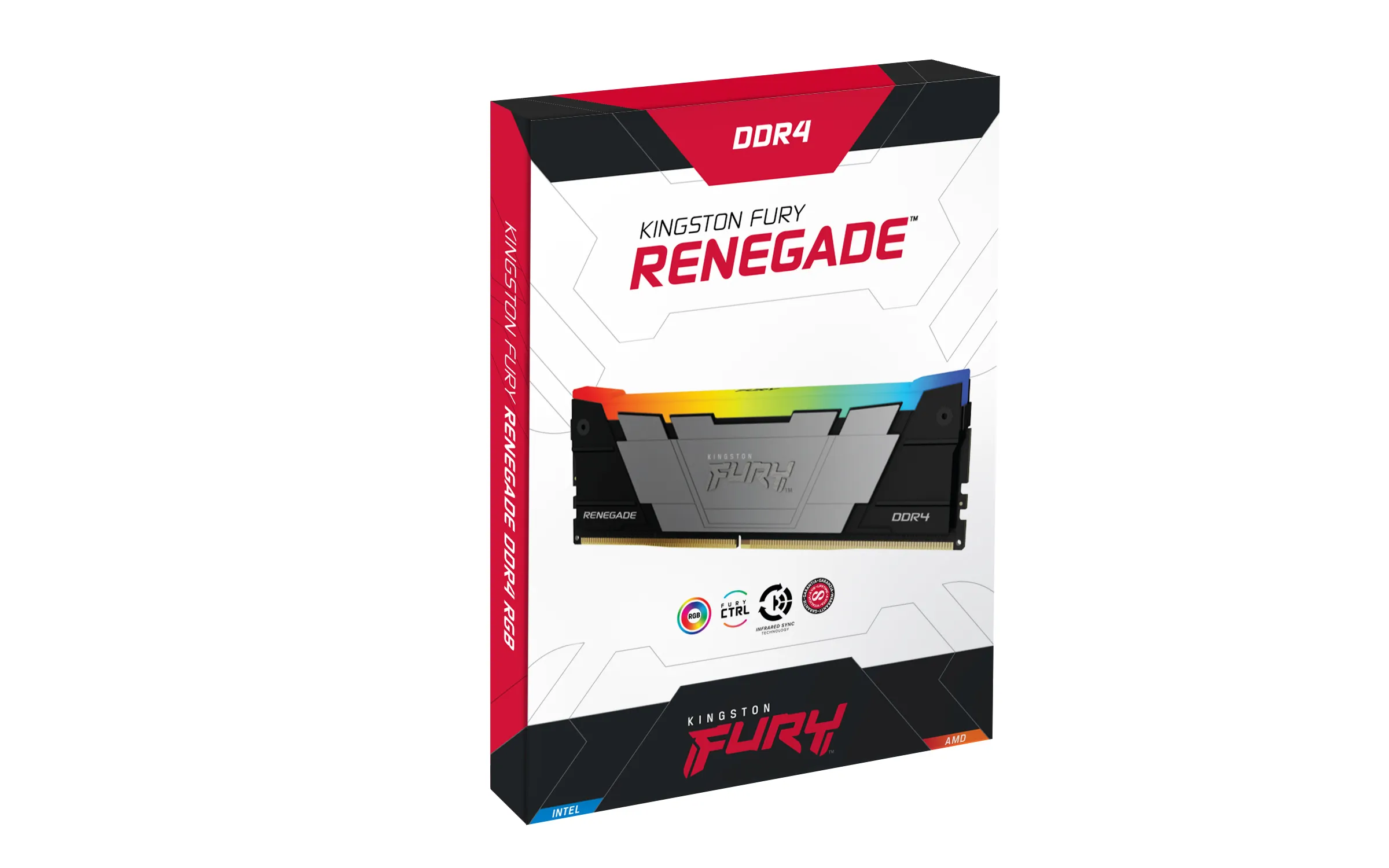 Kingston FURY Renegade RGB 32GB (4 x 8GB) DDR4 3600 MHz, CL16 - memory, Black