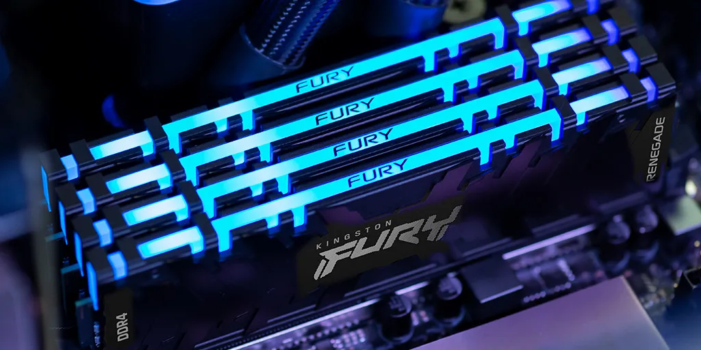 Kingston FURY Renegade RGB 32GB (4 x 8GB) DDR4 3600 MHz, CL16 - memory, Black