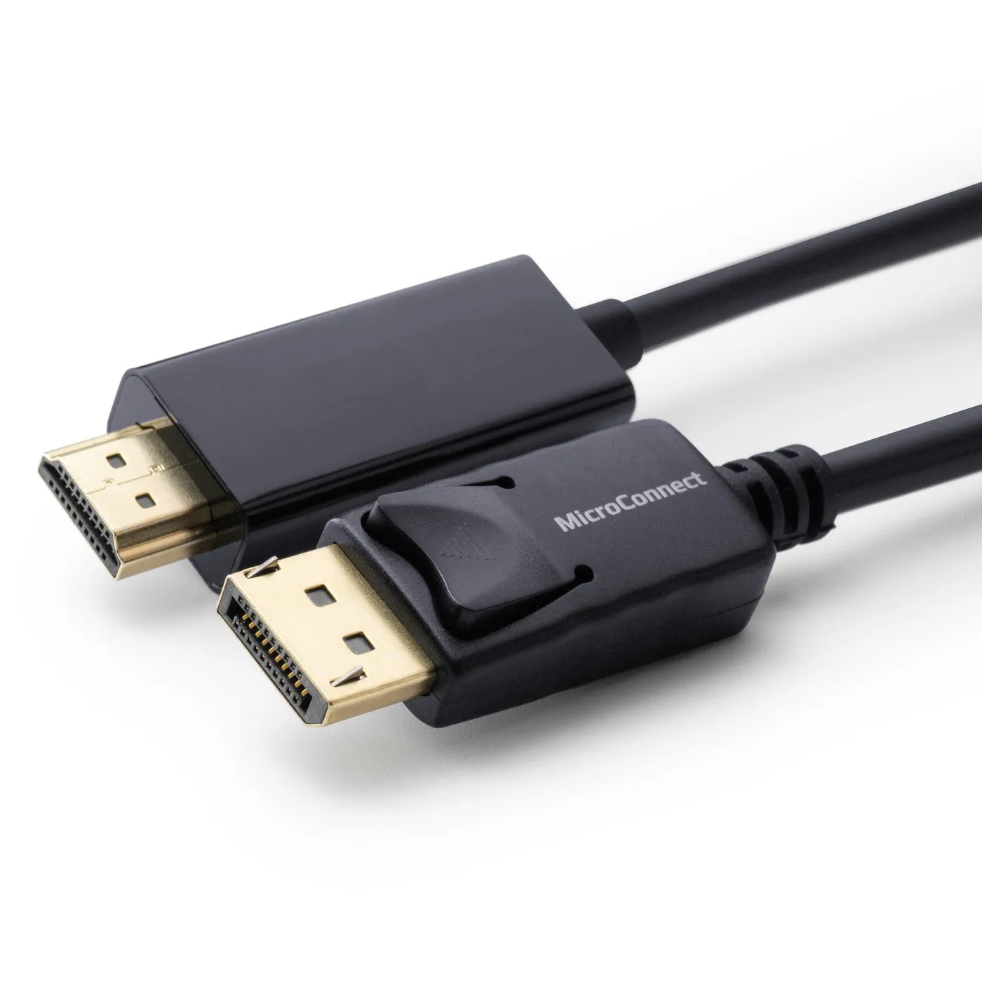 MicroConnect DisplayPort &ndash; HDMI kabel, 1,5 m, svart