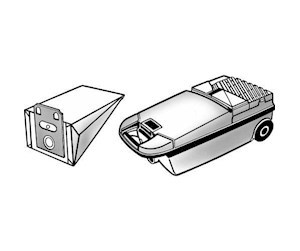 Nordic Quality MEL 2042 Dust bags and filter, White