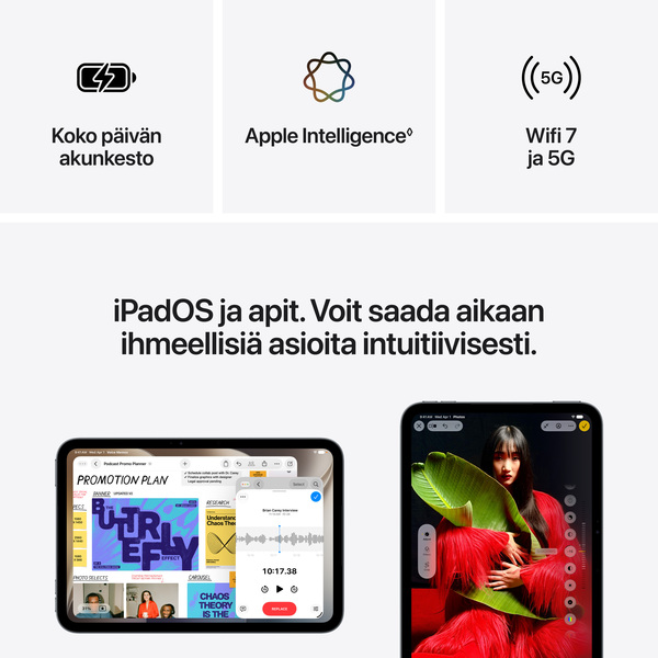 Apple iPad mini (2026) Wi-Fi + Cellular 256GB - tablet, Starlight