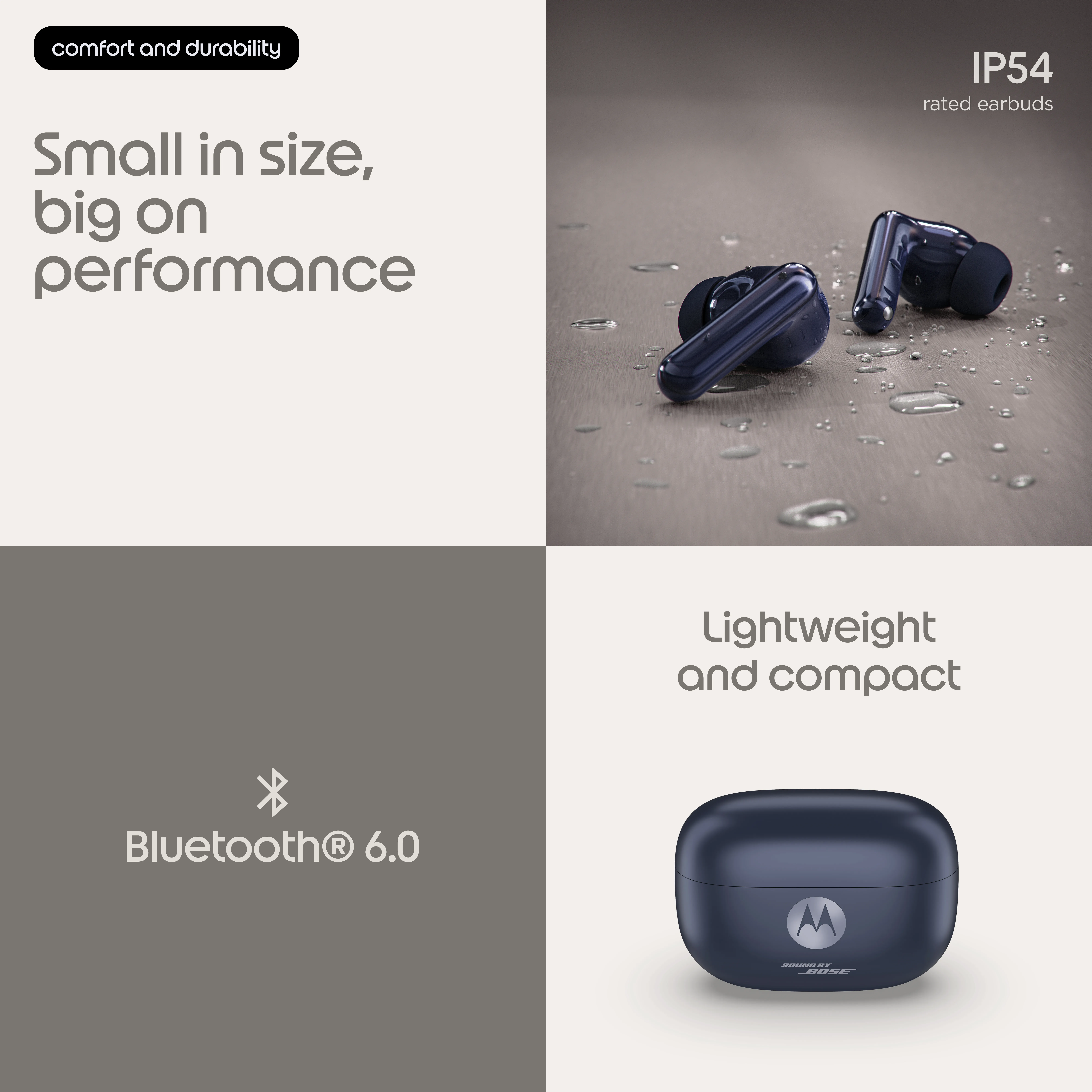 Motorola Moto Buds 2 Plus Salute -langattomat nappikuulokkeet, sininen