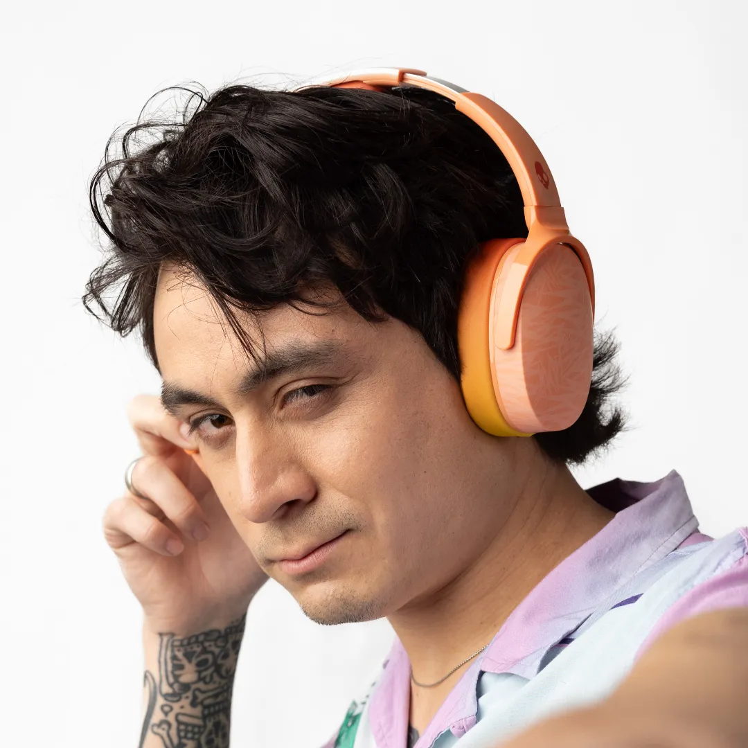 Skullcandy Hesh Evo Wireless Over-ear Headphones, Bone/Orange