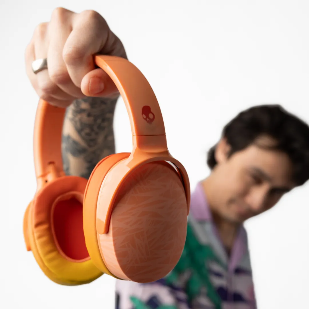 Skullcandy Hesh Evo Wireless Over-ear Headphones, Bone/Orange