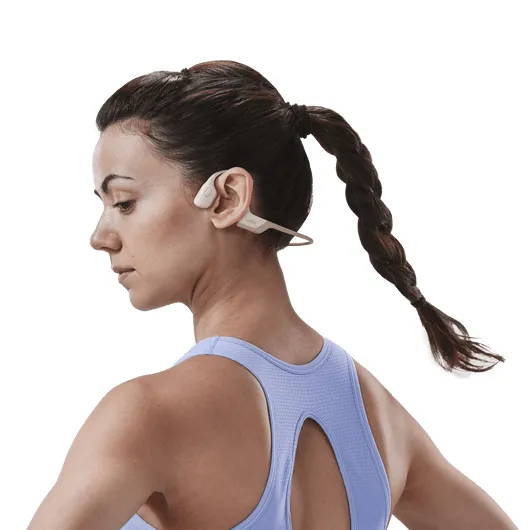 Shokz OpenRun Pro -luujohdekuulokkeet, Beige
