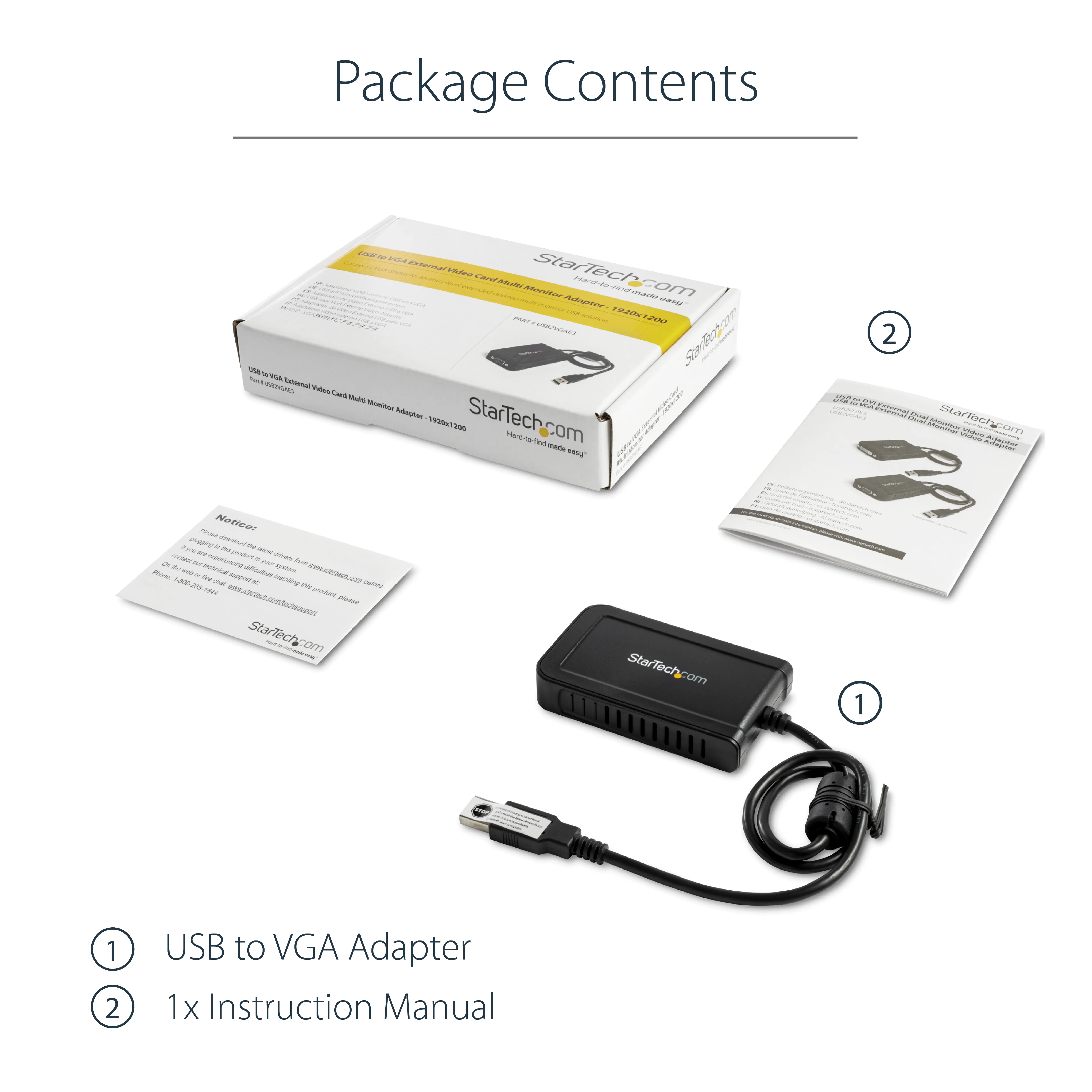 USB TO VGA EXTERNAL VIDEO CARD
