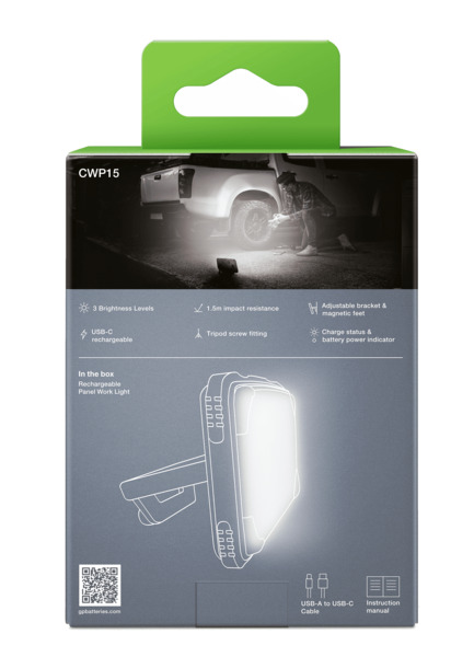 GP BATTERIES Discovery Work CWP15, 5100 mAh, 1200 lm, Worklight