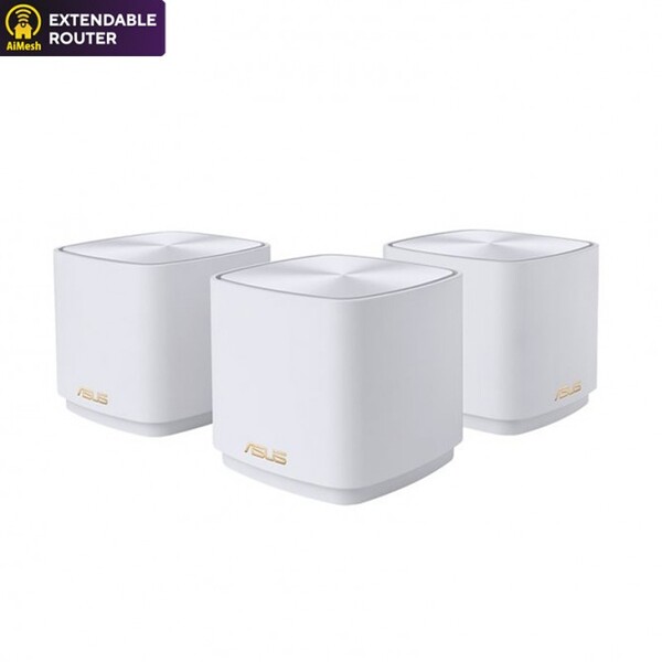 Asus ZenWiFi AX Mini XD4 3-pack - Wi-Fi router, white (EU+UK)