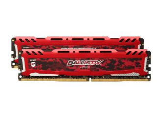 Crucial 32GB (2x16GB) Ballistix Sport LT, DDR4 2400MHz - Red