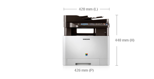 SAMSUNG CLX-4195N color MFP 3-1 18/18ppm Net PCL6 Ebony Brown