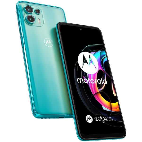 Motorola Edge 20 Lite 5G, 8/128 Gt -Android-puhelin, Lagoon Green
