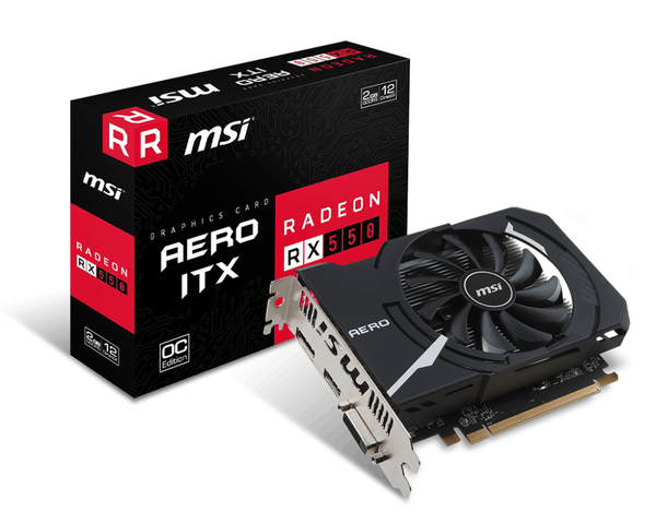 MSI Radeon RX 550 AERO ITX OC 2GB - Graphics card