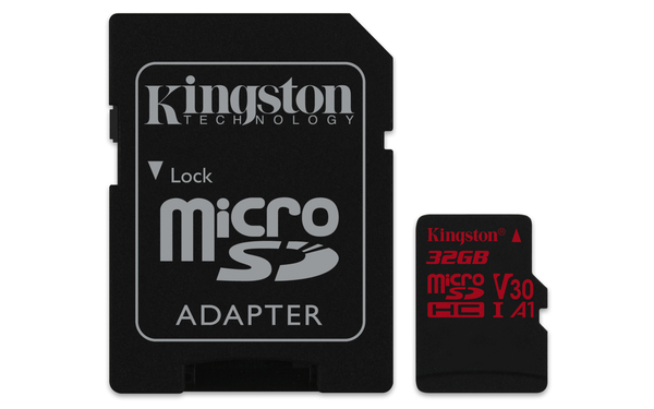 Kingston 32 GB Canvas React MicroSD + SD adapter