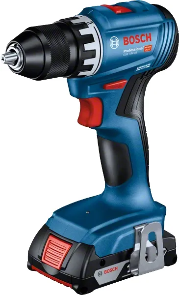 Bosch Cordless Drill GSR 18V-45 Professional, 18V (blue/black, 2x Li-Ion battery 2.0Ah, in L-Case)