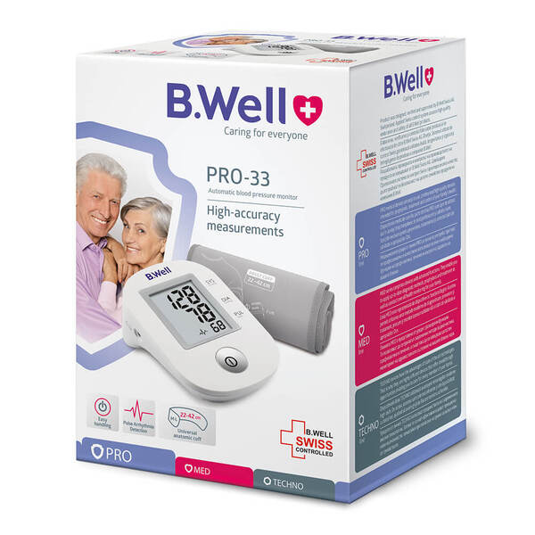 B.WELL Pro-33 M Manshett -verenpainemittari