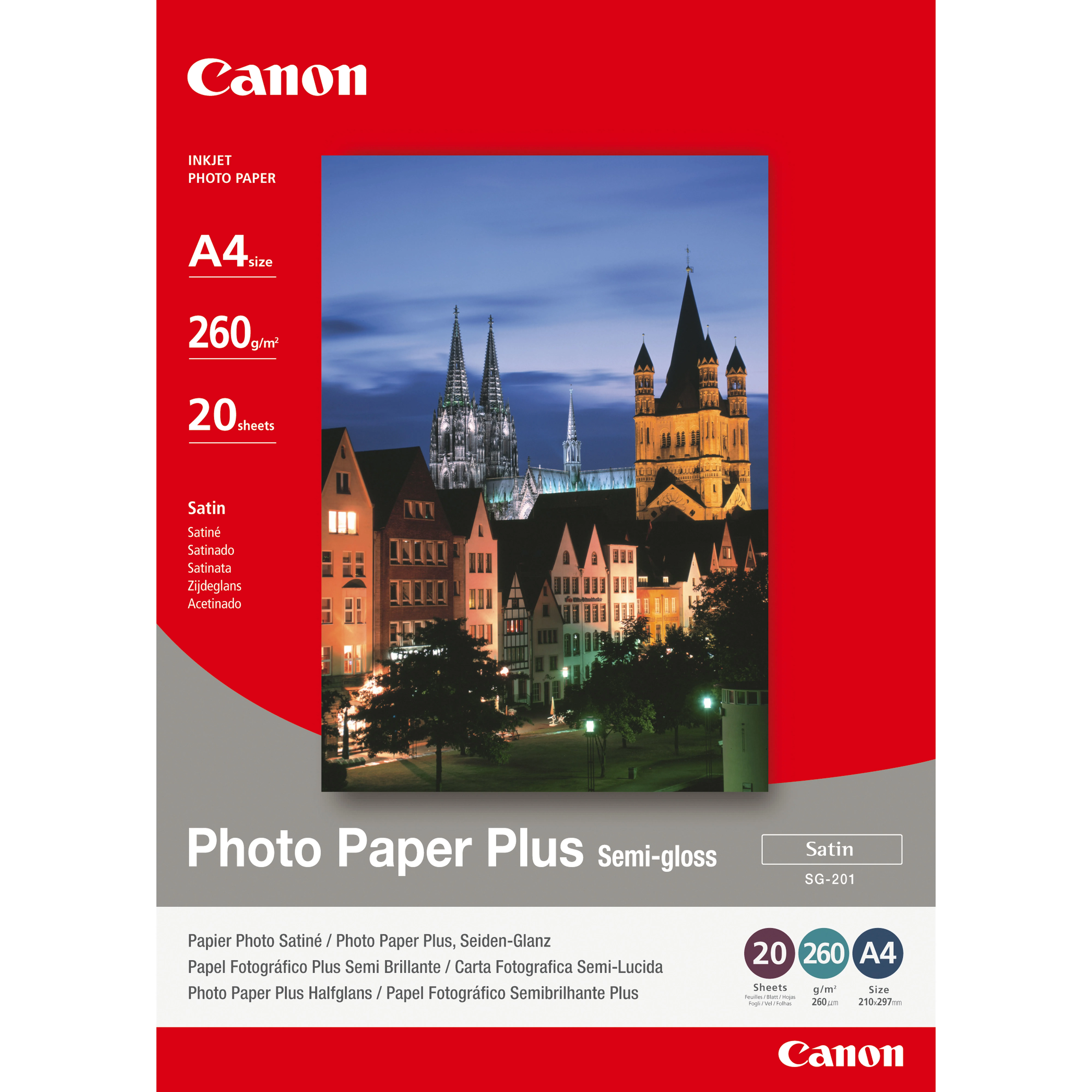 CANON SG-201 photopaper A4 20pages semi-glossy