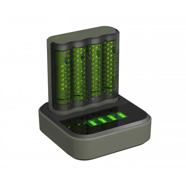GP Speed Battery Charger + Docking Station 1-pack, includes 4 x AA 2600mAh Batteries