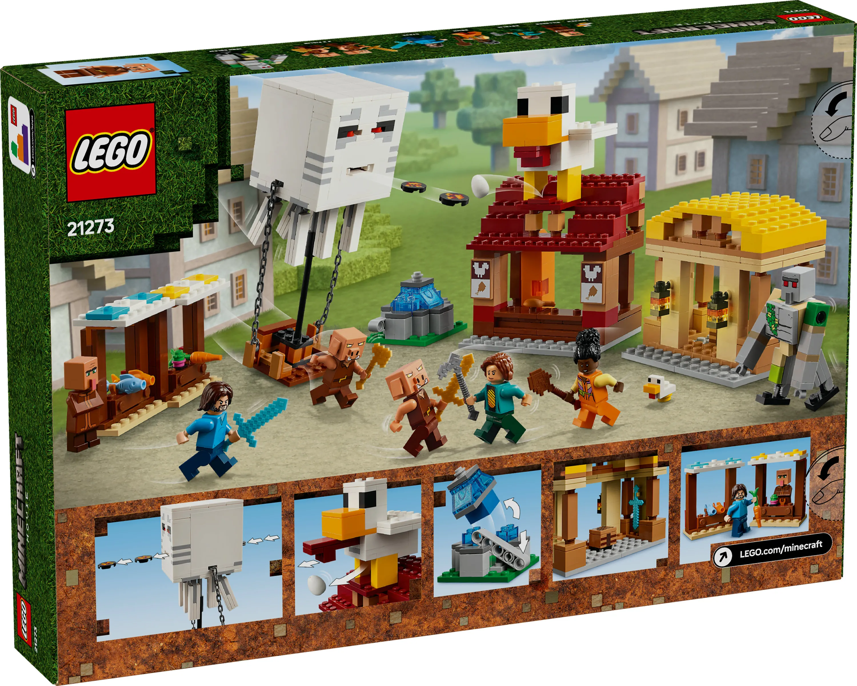 LEGO Minecraft Ghast Attack Hot Air Balloon 21273