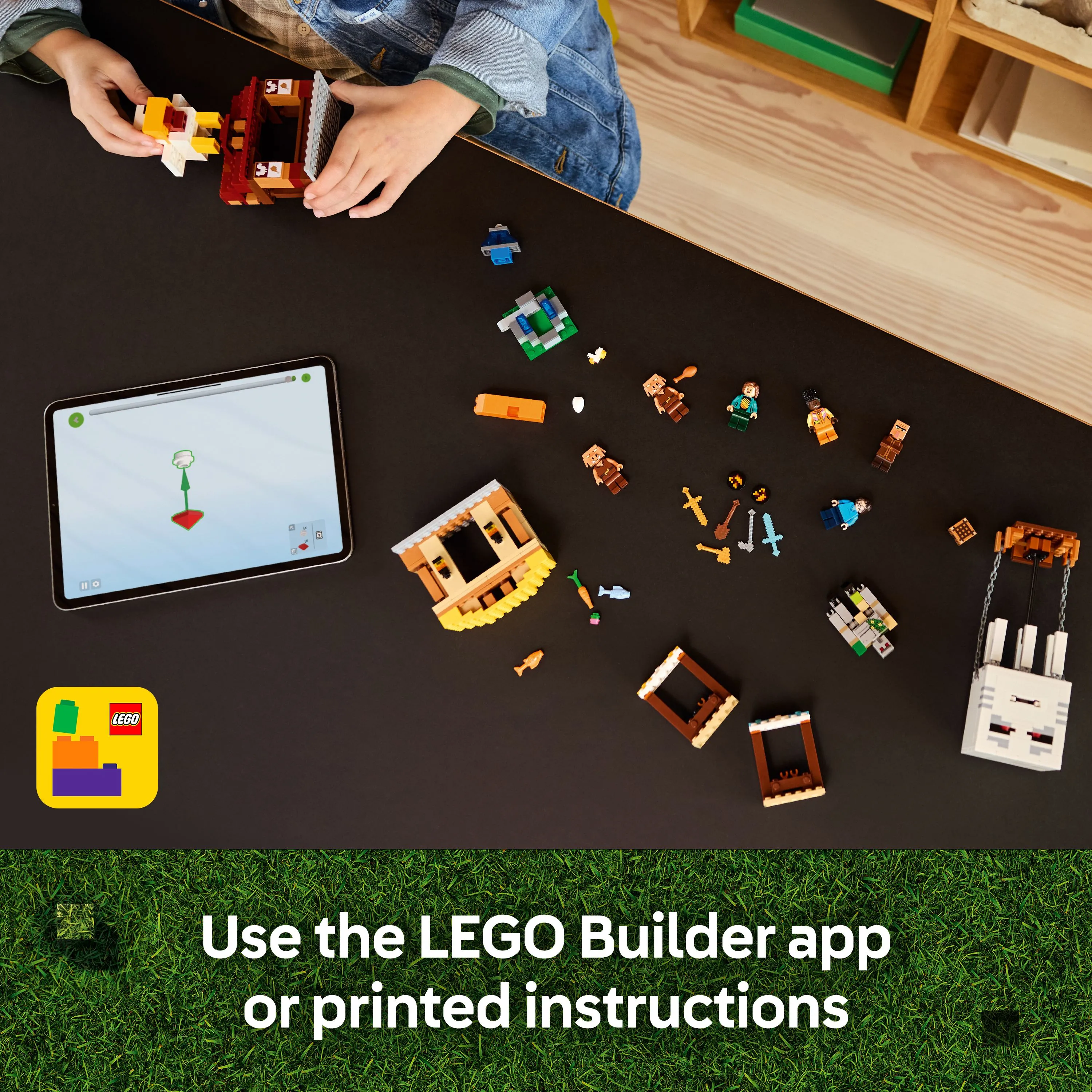 LEGO Minecraft Ghast Attack Hot Air Balloon 21273