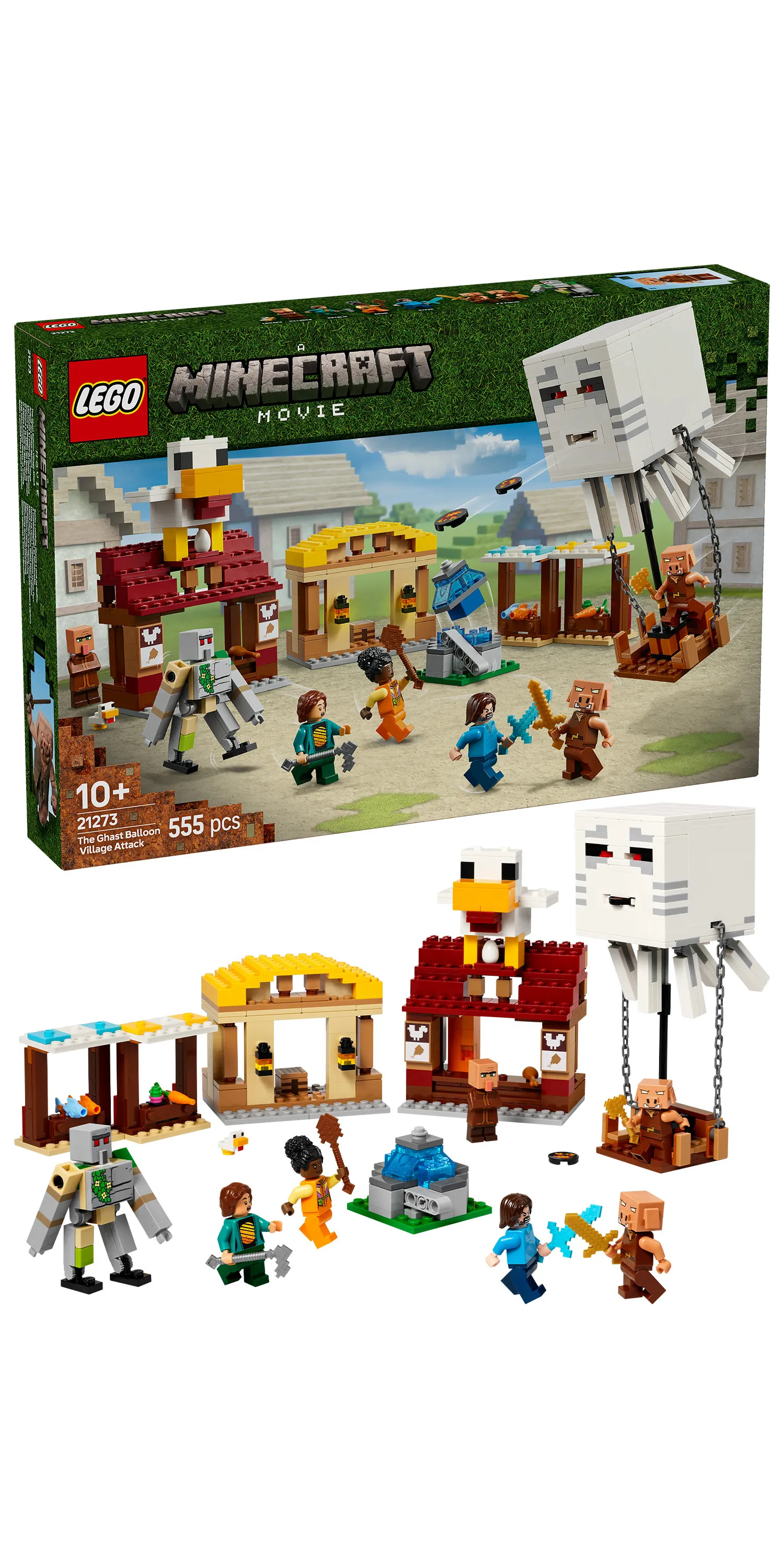 LEGO Minecraft Ghast Attack Hot Air Balloon 21273