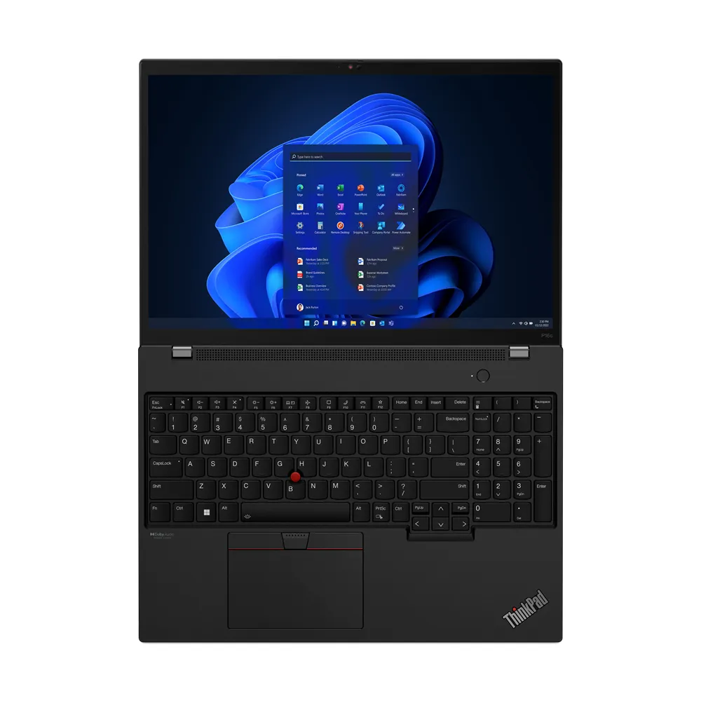 Lenovo ThinkPad P16s Gen 2 16" i7-1370P, 16 GB, 512 GB, RTX A500 4 GB, Win 11 Pro - b&auml;rbar dator, svart