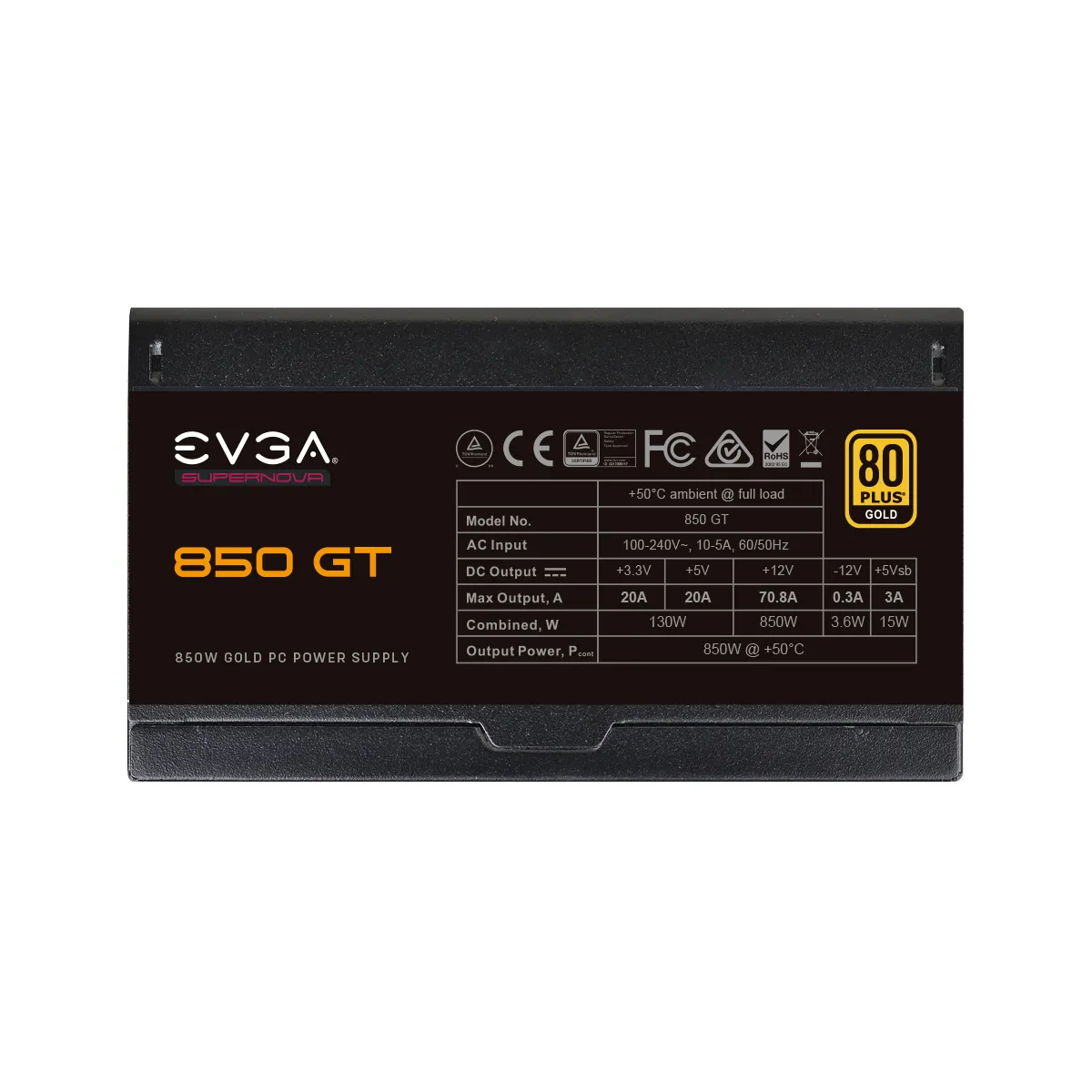 EVGA SuperNova 850 GT 850W - PSU 80 Plus Gold