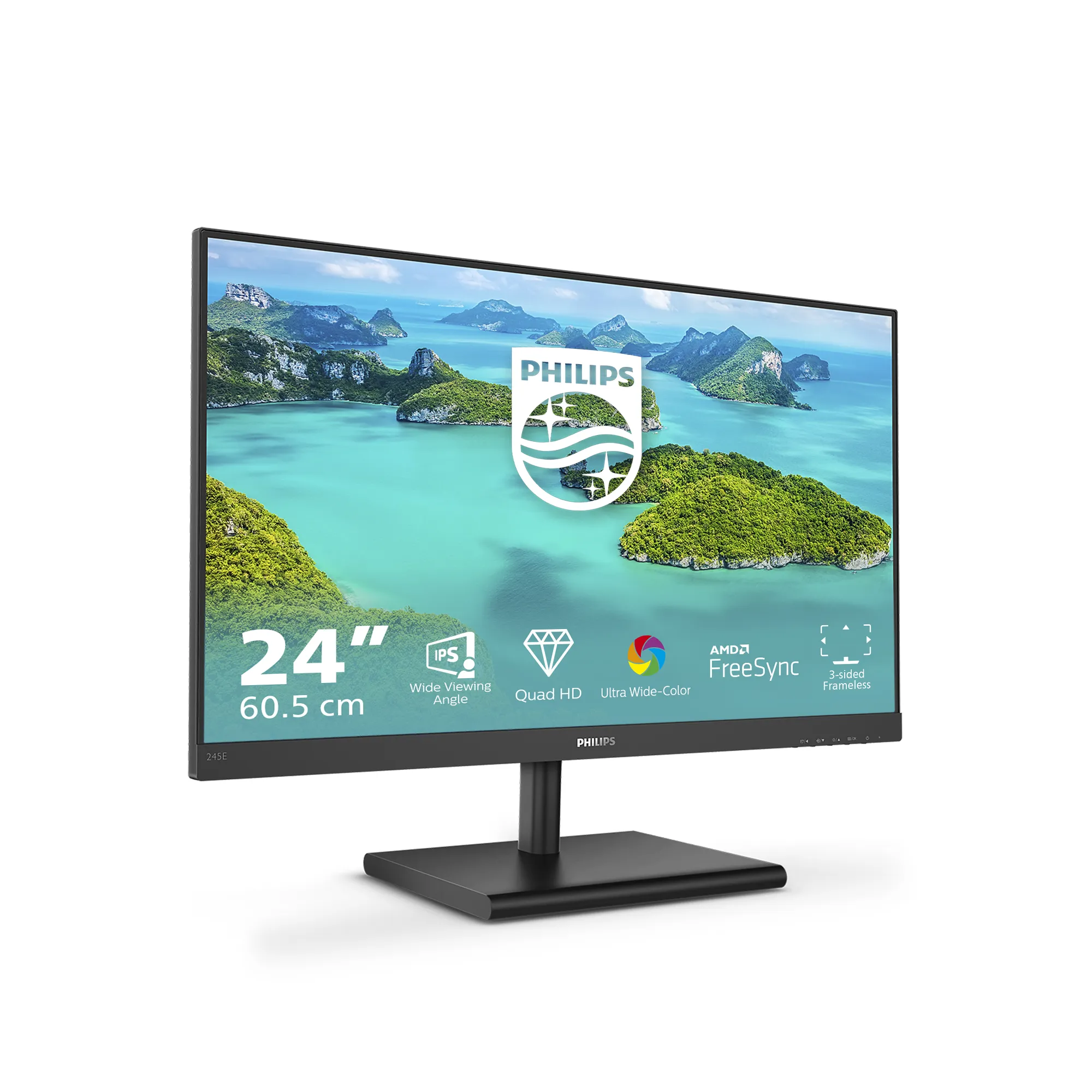 Philips 24" E Line 245E1S/00 QHD, IPS - monitor
