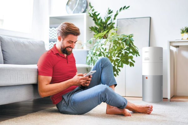 Hoover H-Purifier 700 -ilmanpuhdistin-kostutin, vaalea