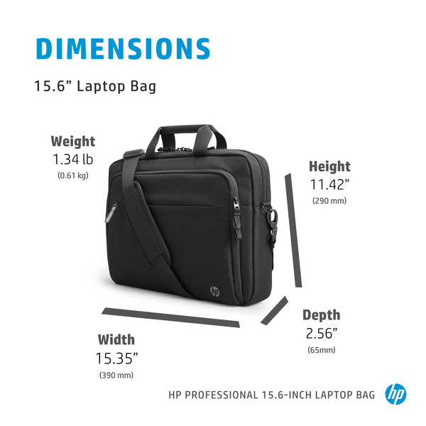 HP Professional - notebook bag, black, 15.6"